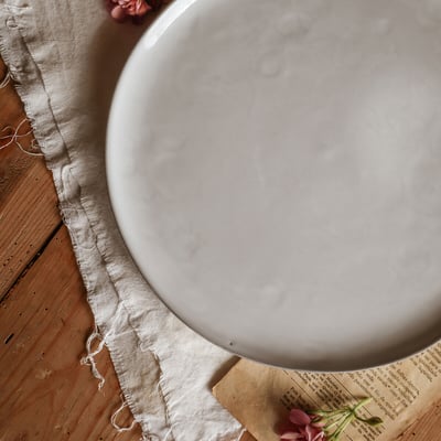 Lote de 4 pratos de rasos SVELTE, NOSSE CERAMIC NOSSE CERAMIC