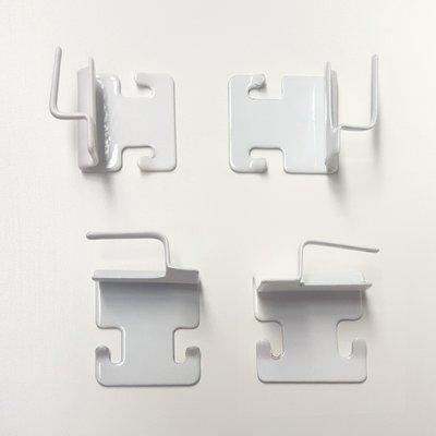 Lot de 4 supports pour tringle de vitrage MADECOSTORE