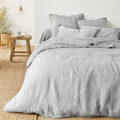 Drap housse lin lavé, bonnet 35 cm, Linot LA REDOUTE INTERIEURS