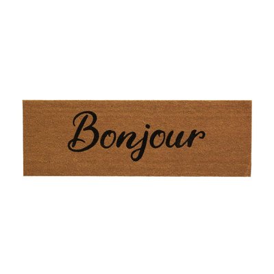 Paillasson grande taille en coco 120 x 40 cm Bonjour AUBRY GASPARD