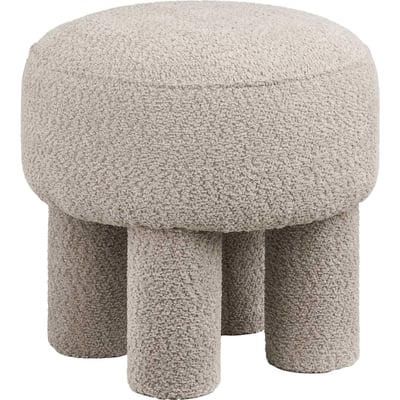 Pouf rond en tissu bouclette PERTH RECOLLECTION