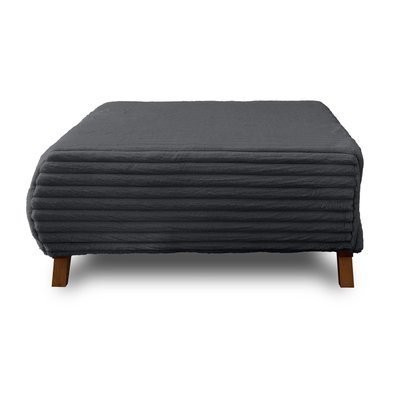 Pouf en velours côtelé  - CRISTAL LISA DESIGN