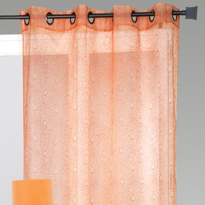 Voilage organza gribouillis et bulles brodée HOME MAISON