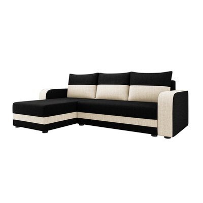 Canapé d'Angle Convertible en Tissu 4 places - HARVEY LISA DESIGN