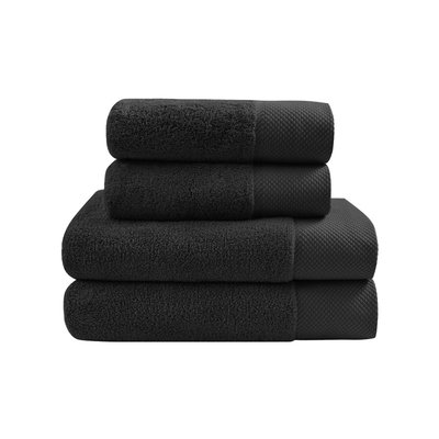 Ensemble de bain 4 pièces Zéro Twist SENSOFT (2 draps de bain + 2 serviettes) SENSEI MAISON
