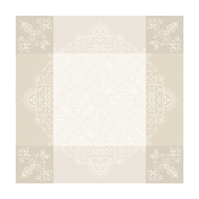 Nappe Venezia Ivoire Ivoire 175x320 100% coton LE JACQUARD FRANCAIS