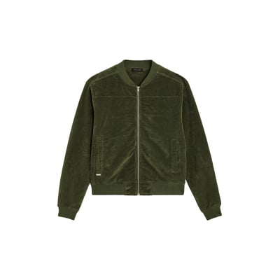 VESTE VELOURS LEAF PULLIN