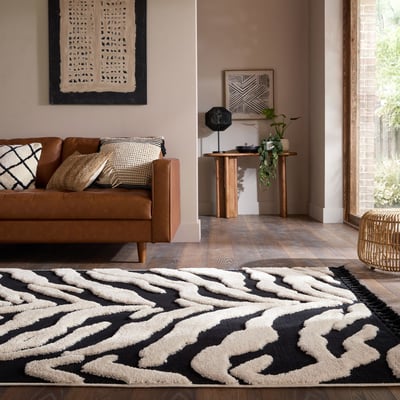 Tapis moderne ESRA ZEBRA FLAIR RUGS