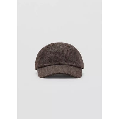 Casquette drap de laine à chevron MANGO TEEN