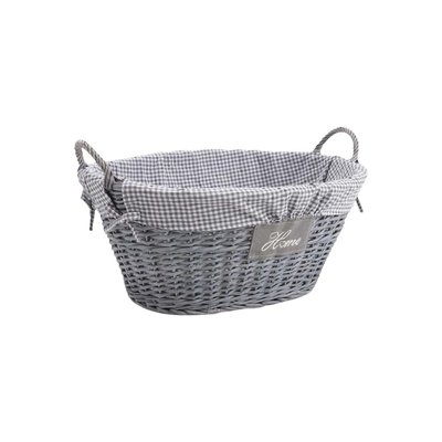 Corbeille à linge Home en osier et coton AUBRY GASPARD