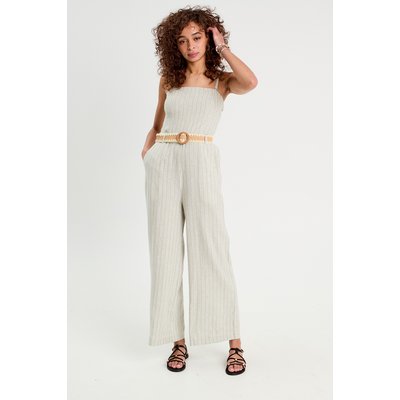 Combinaison pantalon bretelles avec lin CACHE CACHE