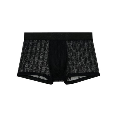 Boxer Hom noir brodé - Taille M HOM