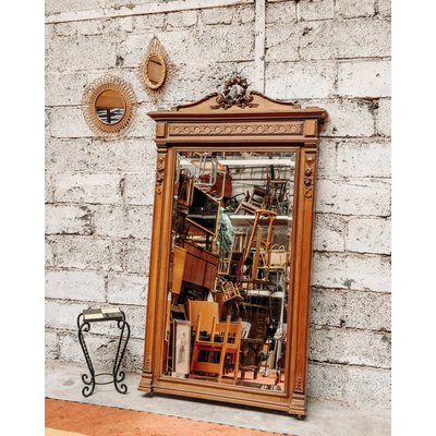 Grand miroir en bois Georges N°714 - Bon état DEBONGOUT