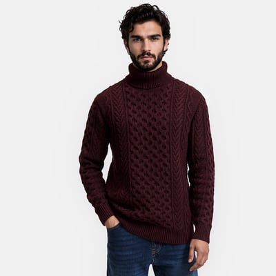 Pull col roulé maille torsadée, Signature GAUTHIER LA REDOUTE COLLECTIONS