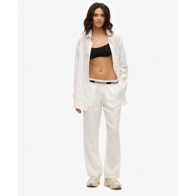 Pantalon en lin à cordon de serrage SUPERDRY