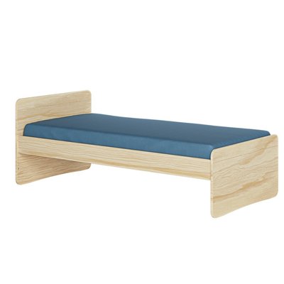 Pack lit avec matelas Bois massif  LILOW AKITEN RETAIL