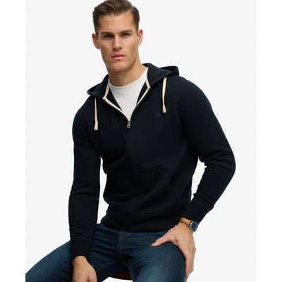 Sweat à capuche zippé Monogram brodé SUPERDRY