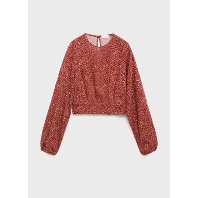 Blouse imprimée manches bouffantes MANGO KIDS