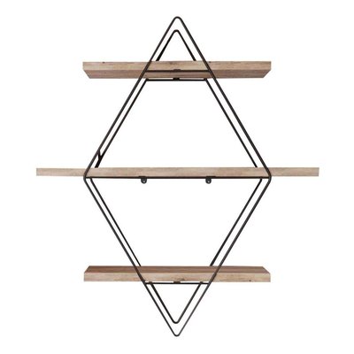 Etagère murale en bois et métal Prizma HANAH HOME