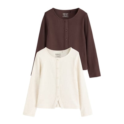 Cardigan côtelé à manches longues, lot de 2 NEXT