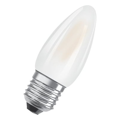 Ampoule Led Flamme Verre Dépolie Dimmable 5w=40w Blanc Chaud E27 OSRAM