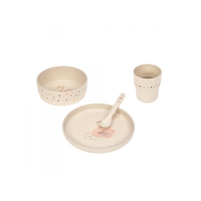 Coffret repas Garden Explorer (assiette, bol, tasse, cuillère) PP/Cellulose LASSIG