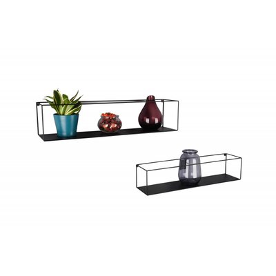 Double étagère murale Lisa design BOITE A DESIGN