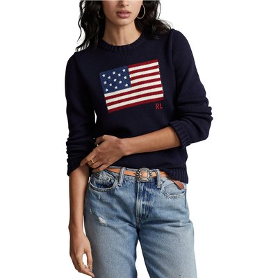 Jersey de cuello redondo con motivo de bandera americana POLO RALPH LAUREN