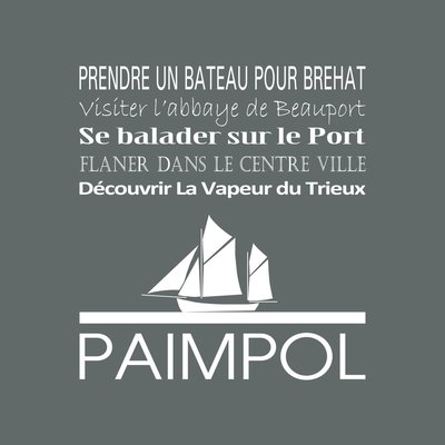 Tableau Mural Paimpol ILLUSTRATION CEANOTHE