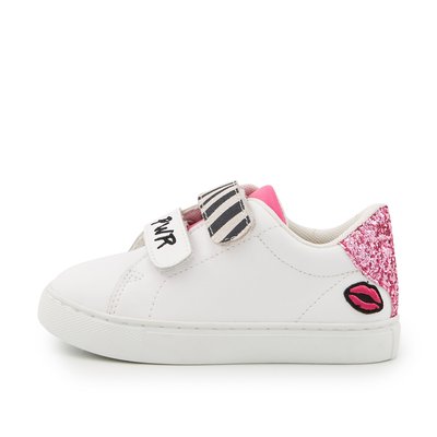 Baskets Enfant En Cuir Mini Edith Barbie Grl Pwr Zebra BONS BAISERS
