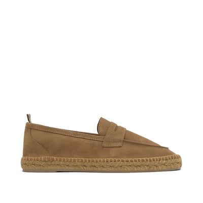 Espadrilles mocassins en cuir et jute NACHO LIGHT PLATFORM CASTANER