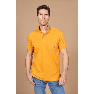 Polo avec poche et sous col imprimé MCS