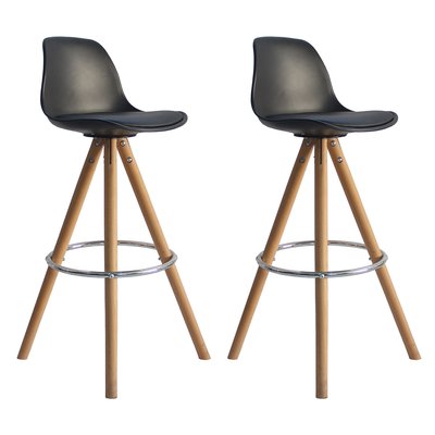 Tabourets scandinaves, lot de 2, TOBIAS HAPPY GARDEN