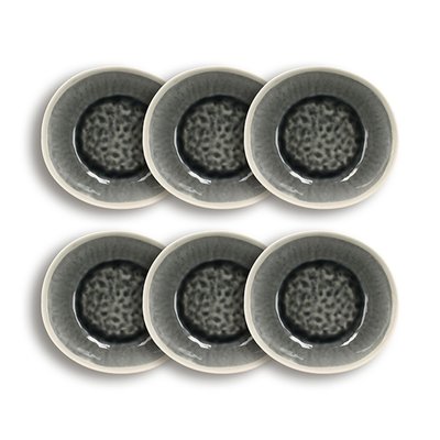 Lot de 6 assiettes creuses en céramique 21cm, CAP OGO LIVING