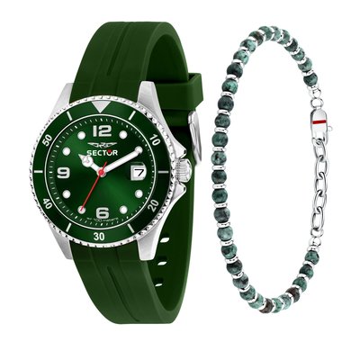 Montre analogique en acier, silicone 230 SECTOR NO LIMITS