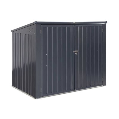 Cache poubelle double 1,75m² acier galvanisé avec kit d'ancrage CAREMBAULT SWEEEK