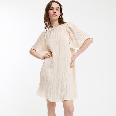 Robe courte évasée, manches courtes papillon LA REDOUTE COLLECTIONS