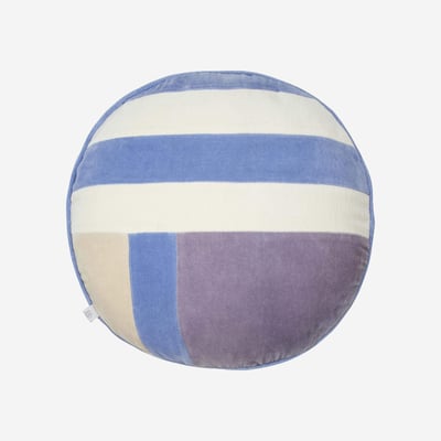 Coussin velours PRUNE HABITAT