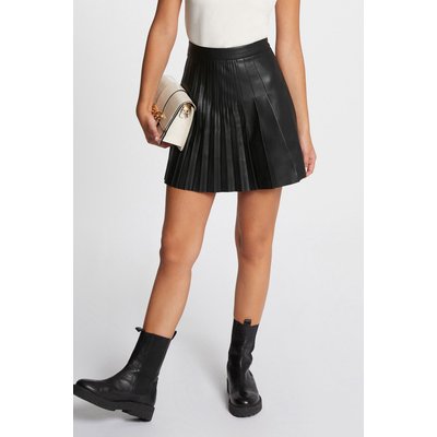 Jupe patineuse simili cuir La Redoute