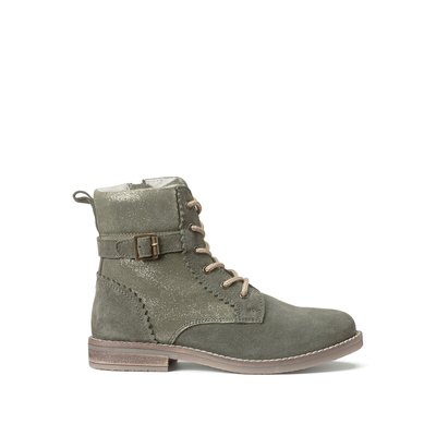 Ботинки из кожи с пряжкой LA REDOUTE COLLECTIONS