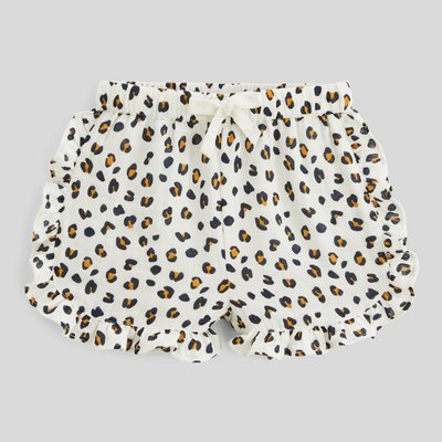 Short à volants imprimé en coton BIO GOTS BOUT'CHOU