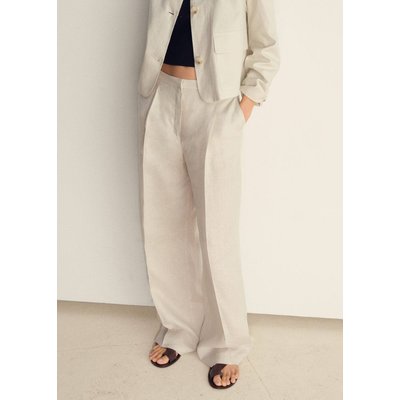 Pantalon à pinces lin MANGO
