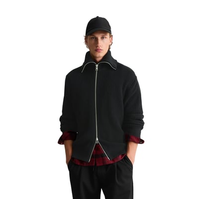 Cardigan coupe classique à col en coton bio tout doux MARC O’POLO DENIM