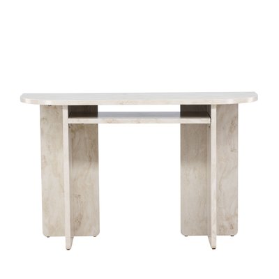 Console aux bords arrondis effet marbre L120cm - Alesund VENTURE HOME