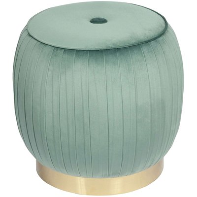 Tabouret en velours rond, Lilje 100 RECOLLECTION