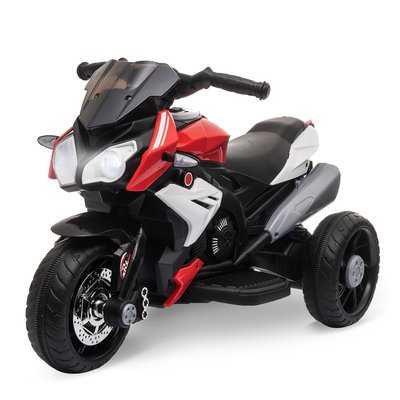 Moto électrique pour enfants 3 roues 6 V 3 Km/h effets lumineux et sonores HOMCOM
