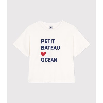 Camiseta Le Boxy con mensaje PETIT BATEAU