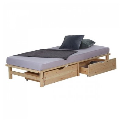 Lit capitonné avec matelas sommier 90x200 HOMESTYLE4U