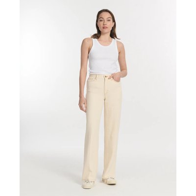 Pantalon droit large taille moyenne long LABDIP