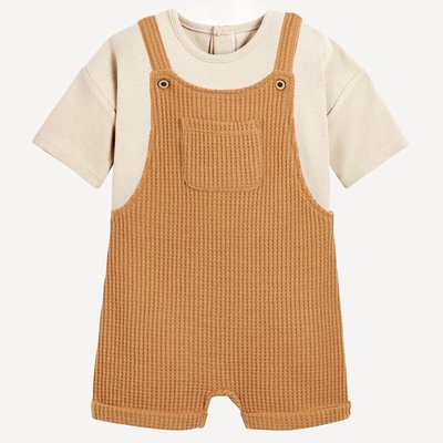 T-Shirt/Dungarees Outfit LA REDOUTE COLLECTIONS